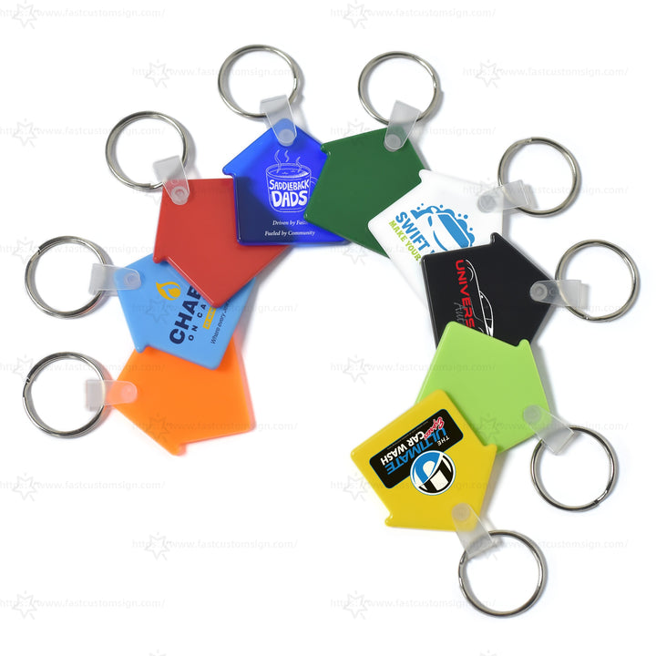 Custom Soft Keychain Souvenir Promo Gifts Personalised House Keyrings