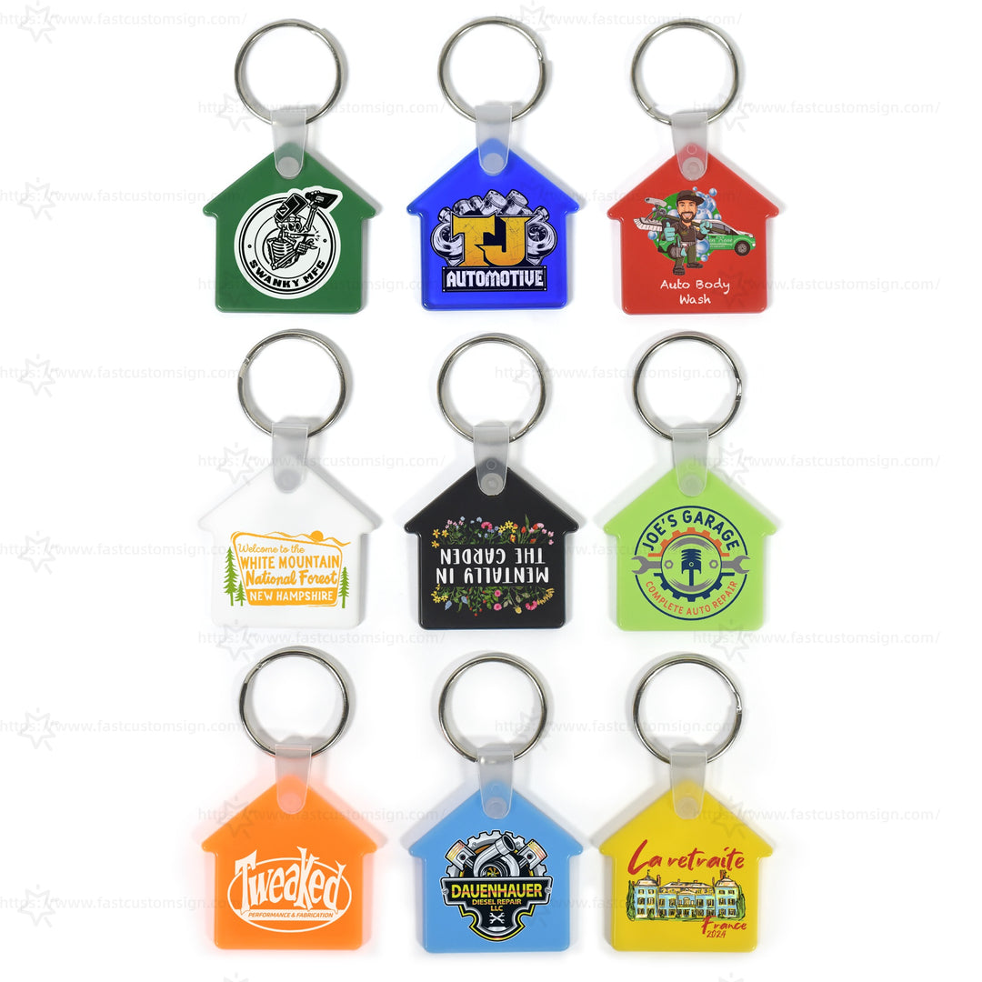 Custom Soft Keychain Souvenir Promo Gifts Personalised House Keyrings