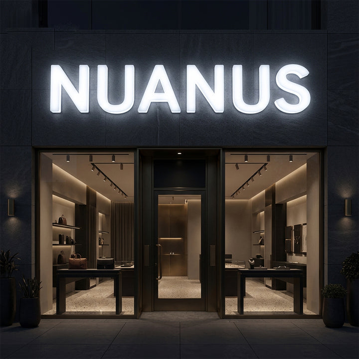 Custom Acrylic Full Lit Letter Sign, 3D LED Channel Letters for Business Storefronts