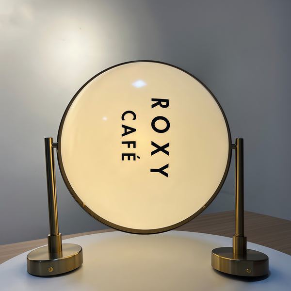 Custom Round Shape LED Light Box for Storefront, Outdoor Illuminated Logo Sign
