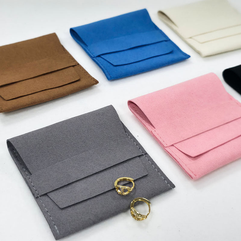 Custom Microfiber Jewelry Pouch, Luxury Gift Bag for Earrings, Necklaces