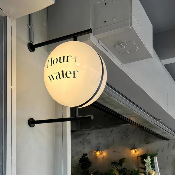 Custom Round Shape LED Light Box for Storefront, Outdoor Advertising Illuminated Sign