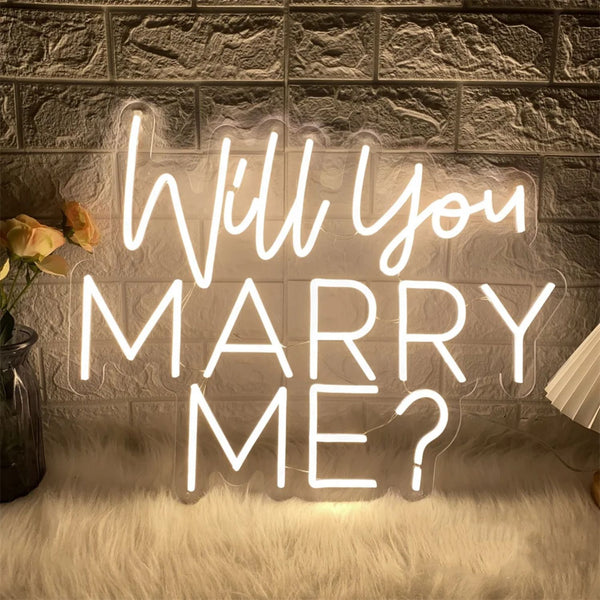 Will You Marry Me Neon Sign Light Wedding Neon Sign