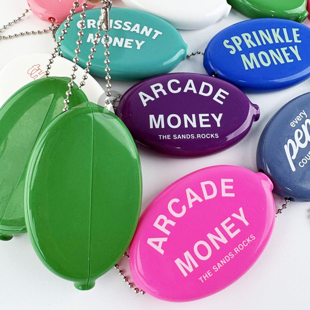 Personalized Rubber Coin Pouch Keychain, Custom  Silicone Coin Pouch, Bag Charm