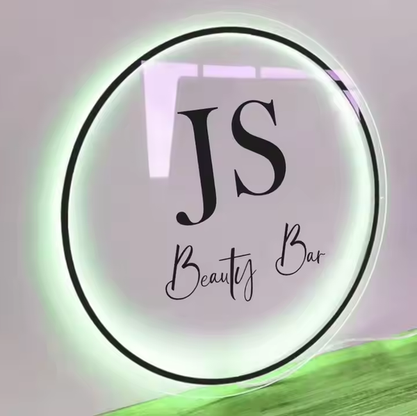 Custom Backlit Acrylic Logo Sign Round Illuminated Design for Reception and Studio Decor