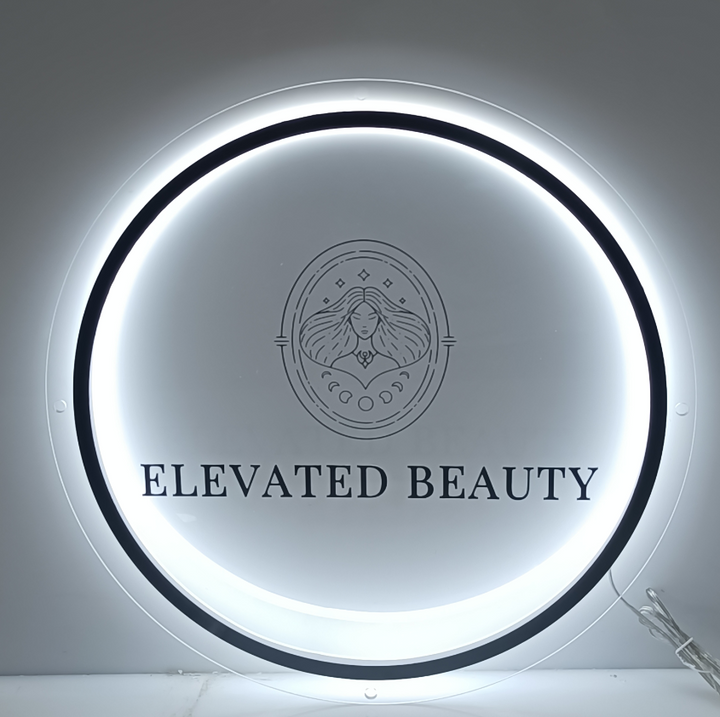 Custom Acrylic Backlit Signs LED Neon Sign for Beauty Salon Spa Shop Decor