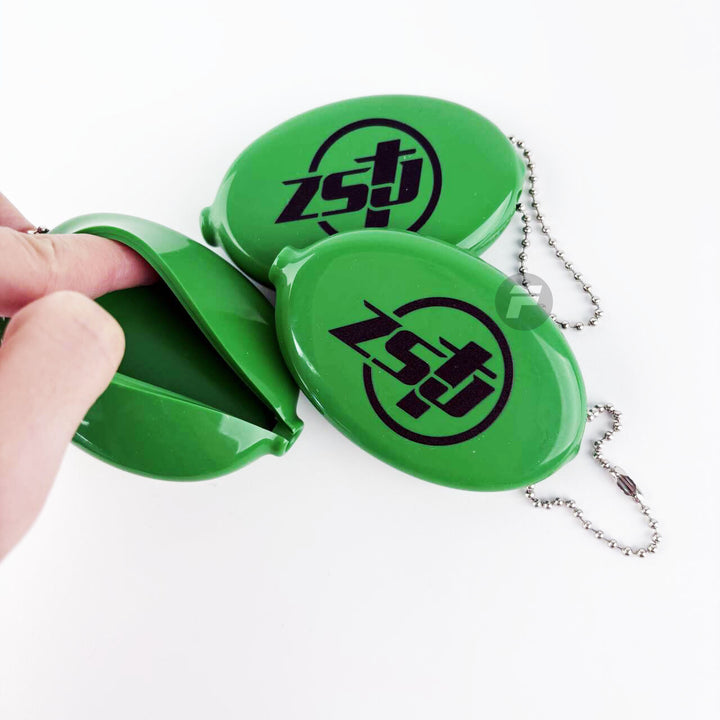 Personalized Rubber Coin Pouch Keychain, Custom  Silicone Coin Pouch, Bag Charm