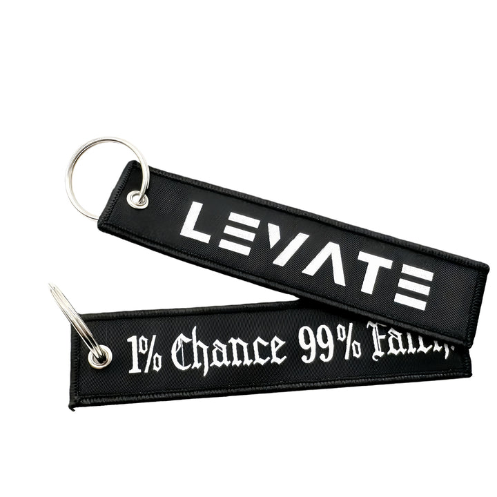 Custom Embroidered Key Tag, Personalized Fabric Keyring