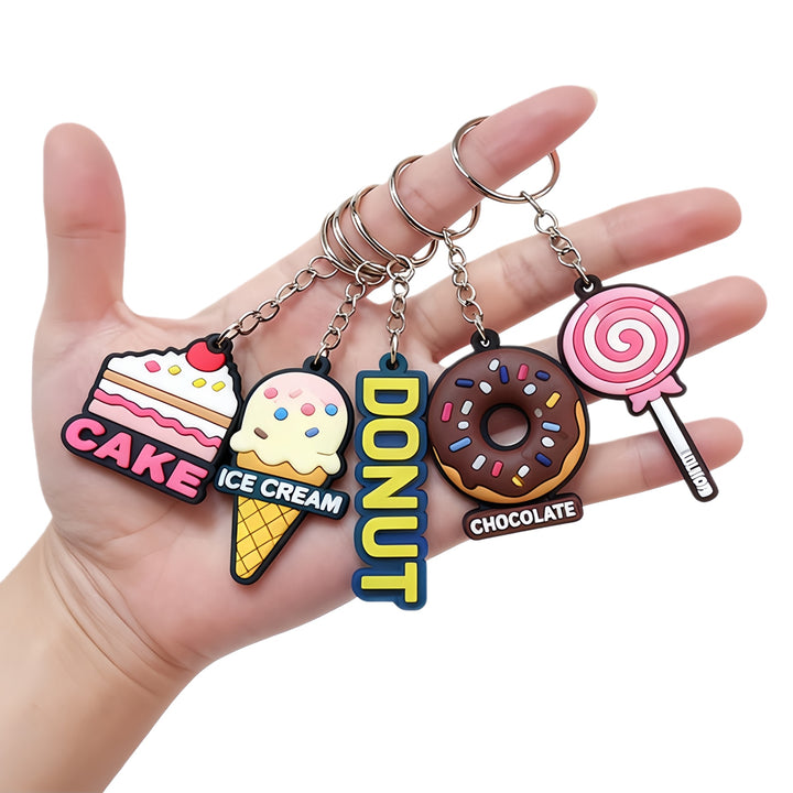 Wholesale 3D PVC Rubber Keychain, Personalized Soft Silicone Keyring for Business