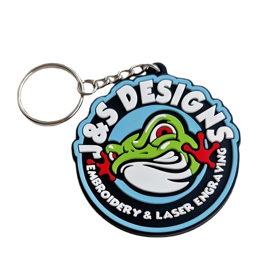 Custom 2D/3D Soft Pvc Silicone Die Cut Keyring Rubber, Personalized Keychains