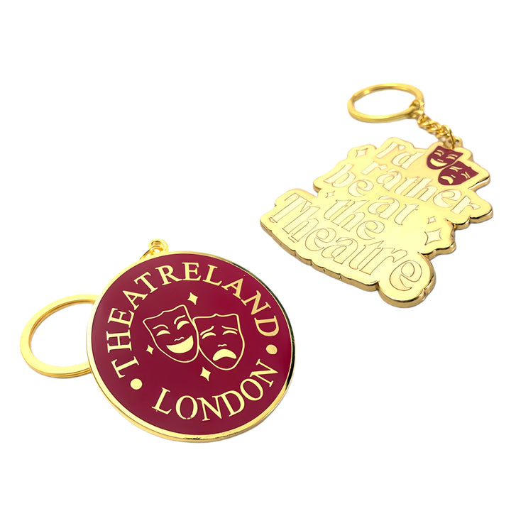 Custom Metal Keychain, Personalized Enamel or Die-Struck Keyring for Business & Events