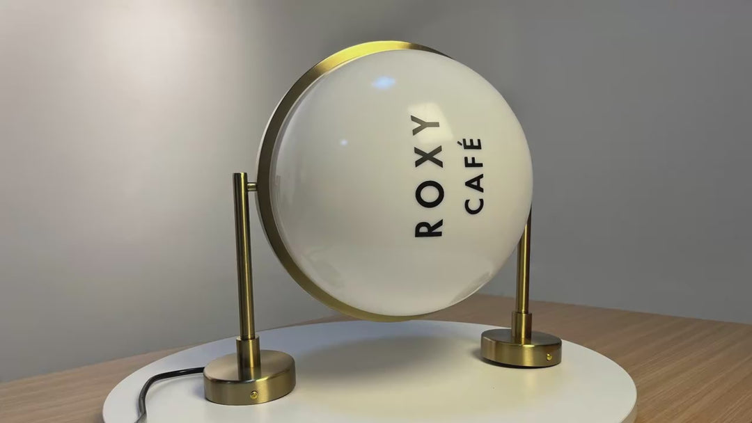 Custom Round Shape LED Light Box for Storefront, Outdoor Illuminated Logo Sign