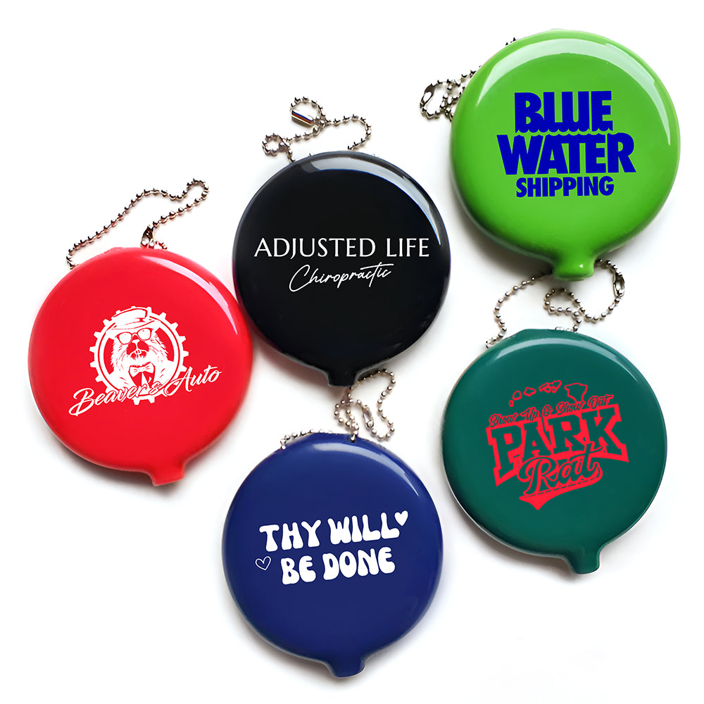 Vintage Rubber Squeeze Change Purse Keychains, Retro Coin Token Money Trinket Holder