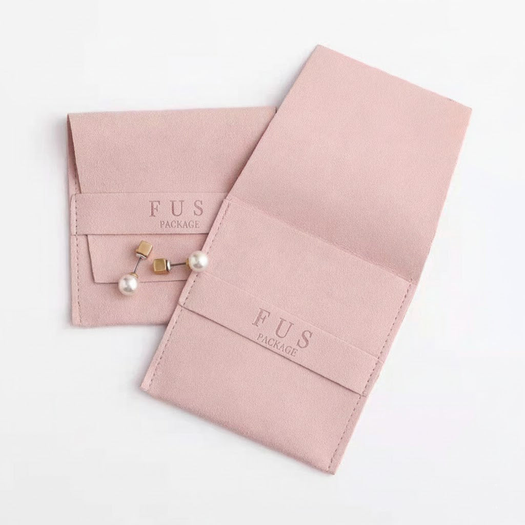 Custom Microfiber Jewelry Pouch, Luxury Gift Bag for Earrings, Necklaces