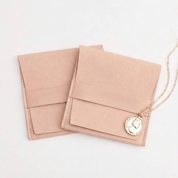 Custom Microfiber Jewelry Pouch, Luxury Gift Bag for Earrings, Necklaces